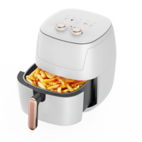 Fabrieksdirecte prijs Grote slimme elektrische airfryer met 5,1-6L capaciteit, 1350W vermogen, oververhittingsbeveiliging voor huishoudelijk gebruik
