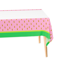 Nappe en PLA rectangulaire imprimée pastèque personnalisée, nappe décorative, couverture de table pour événements et fêtes à la maison, nappe imperméable et résistante à l'huile