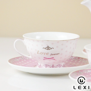 Juego <span class=keywords><strong>de</strong></span> Té <span class=keywords><strong>de</strong></span> Cerámica Romántico con Puntos Rosas, Motivo <span class=keywords><strong>de</strong></span> Carruaje y Unicornio, Perfecto para Regalo <span class=keywords><strong>de</strong></span> Boda, Té <span class=keywords><strong>de</strong></span> la Tarde, Boutique - Product Image 3