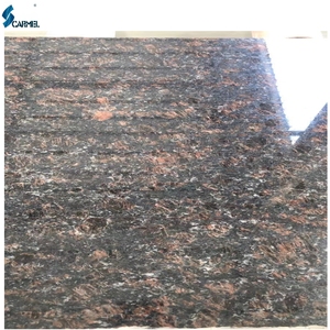 Surface flammée de pavage <span class=keywords><strong>extérieur</strong></span> bon marché Dalle de granit naturel poli brun beige Dalles de carrelage mural en pierre - Product Image 5