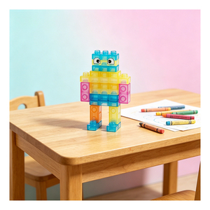 Bloques de Construcción Suaves de Gelatina, Juguete Sensorial Montessori para Niños Pequeños, Rompecabezas de Construcción Apilable de TPE, Portátil para Viajes y Aula - Product Image 2