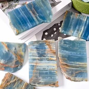 หินออนิกซ์สีน้ำเงินธรรมชาติสไตล์โบฮีเมียนสำหรับตกแต่งบ้าน ของขวัญวันหยุด แฟชั่นทันสมัย ขายส่ง - Product Image 2