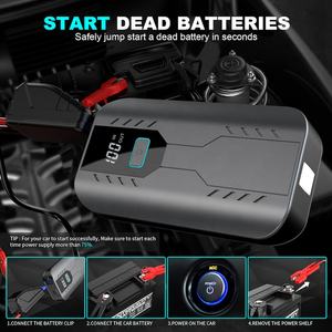 Сертифицированный CE 12В 2500А сверхмощный пусковой аккумулятор с LED-подсветкой для легковых и грузовых автомобилей, мотоциклов, с функцией LED-фонаря - Product Image 5