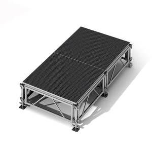 Plataforma de Escenario Temporal de Aleación de Aluminio Multicapa Ligera, Altura Ajustable, Antideslizante, Alta Capacidad de Carga, CE - Product Image 1