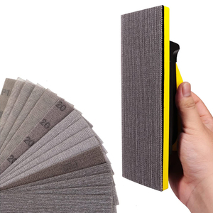 Disco de lija de malla de óxido de aluminio transpirable con red de extracción de polvo, disco abrasivo para pintura automotriz y carpintería - Product Image 6