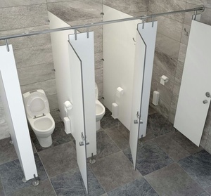 Panel de Laminado Compacto Fenólico HPL Ecológico y Resistente a Impactos <span class=keywords><strong>para</strong></span> División de <span class=keywords><strong>Baños</strong></span> y Urinarios en <span class=keywords><strong>Baños</strong></span> Públicos - Product Image 6