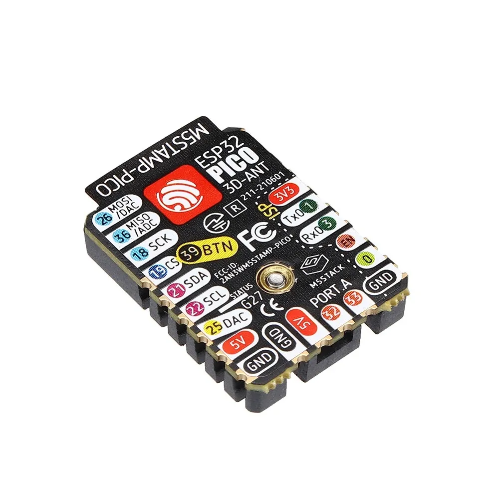 Placa de desarrollo IoT M5Stack PICO ESP32-PICO-D4 ESP32, WIFI integrado, Bluetooth, modo Dual, multifunción, Pinout
