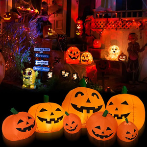 Vente chaude LED Glowing Arch Gonflable Ghost Pumpkin pour Halloween Noël Extérieur Intérieur pour Décorations De Fête À La Maison - Product Image 6