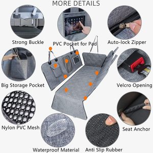 Alfombrilla de Viaje Multifuncional Impermeable y Ecológica para Mascotas, para el Asiento Trasero del Coche, Fácil de Lavar, Material Oxford, Fundas para Asientos de Perro - Product Image 3