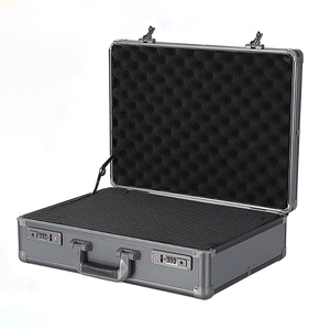 Grande valise rigide en aluminium pour bureau, tablette, unisexe, mallette de rangement pour outils - Product Image 1