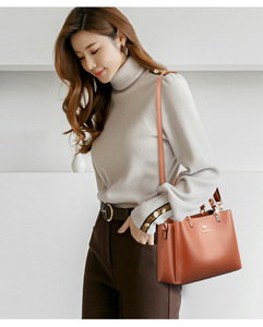 Large Capacity Crossbody Bags for Women High Quality Designer Ladies Handbags Soft PU Leather Casual <b>Tote</b> Bag - Product Image 2