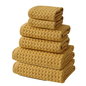 Pure Cotton Woven Waffle-style <b>Bath</b> <b>Towel</b> Three-piece <b>Set</b> Quick-drying Skin-friendly Gift Home Use Rectangle - Product Image 1