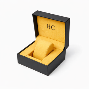 Boîte à montre classique personnalisée en cuir PU à charnière, coffret cadeau pour bijoux, coussin en cuir pour montre, gaufrage, logo personnalisé, prix de gros usine - Product Image 1