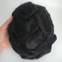 NL système de remplacement de cheveux mono toupet de haute qualité perruques attachées à la main PU Mono Base toupet hommes 100% vrais cheveux humains toupet
