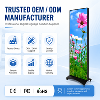 Máquina de Señalización Digital para Interiores, Pantalla LED Publicitaria Vertical y Horizontal de 32, 43, 55, 65, 75, 80 y 86 Pulgadas para Comercios