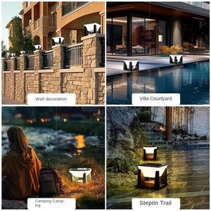 Lampe de pilier LED à énergie solaire pour l'extérieur Lampe murale de table de patio de jardin à indice élevé IP65 Nouveau design pour la maison - Product Image 6