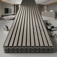 Panneau mural modulaire en PVC à 10 fentes, épaisseur 8 mm, panneau décoratif à emboîtement, 120 cm