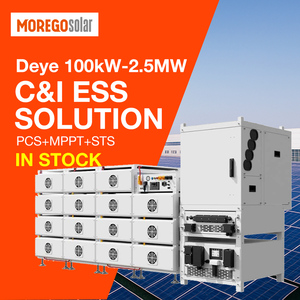 Système de stockage solaire commercial Morego 100 kW 240 kWh, onduleur hybride DEYE 30 kW, panneaux bifaciaux LONGI 650 W, solution photovoltaïque complète - Product Image 4