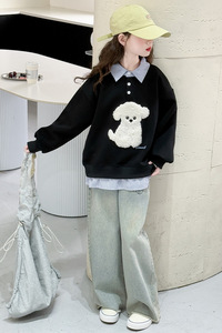 Fack, sudaderas de dos piezas para niñas, Primavera/otoño, estampado de animales, algodón cómodo para ocio y vacaciones de invierno - Product Image 5