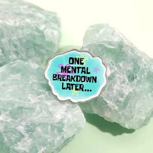 一次精神崩溃后珐琅别针有趣的报价胸针翻领徽章卡通菠萝海主题珠宝礼物给朋友 - Product Image 3