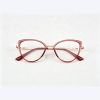 Gafas de Alta Calidad con Montura de Lujo en Forma de Ojo de Gato, Lentes Ópticas para Mujer, Gafas de Lectura para PC