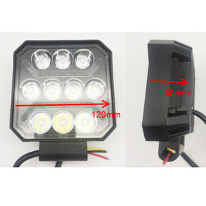 ไฟ LED ออฟโรด 30W สีเหลืองขาว สองสี ขนาด 4 นิ้ว ทรงสี่เหลี่ยม สำหรับรถยนต์และมอเตอร์ไซค์ - Product Image 5