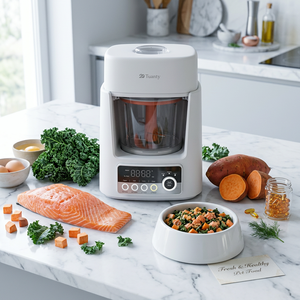 Machine à nourriture pour animaux de compagnie intelligente à faible bruit et haute performance, cuisinière électrique automatique pour nourriture fraîche et nutritive pour chiens et chats - Product Image 3