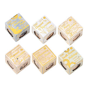 1個印象宝箱木製ハンドブックスタンプ木製ヴィンテージ3サイドスタンプハンドブックスタンプ - Product Image 5