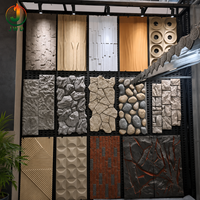 Revêtement mural en pierre artificielle PU léger et ignifuge, panneau mural en pierre 3D PU de haute qualité, vente en gros