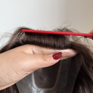 ผมแท้ของผู้หญิงชนิดมองโกเลียเรมี่ สำหรับผมบาง วิกผมและทูเป้แบบลอนธรรมชาติ ฐานโมโนและพียู ถักด้วยมือ ความหนาแน่น 130% - Product Image 2