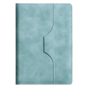 Factory directly supply low price A5 notebook pu leather hardcover with pen holder for business office