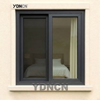 Ventanas Corredizas de Aluminio con Protección Contra Huracanes, Diseño de Malla Resistente, Tamaño Personalizado de Fábrica YDNCN, para Sótanos Exteriores