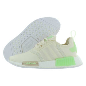 Adidas NMD R1 <b>Mens</b> <b>Shoes</b> Size 7, Color: Cream <b>White</b>/Cream <b>White</b>/Semi Green Spark - Product Image 1