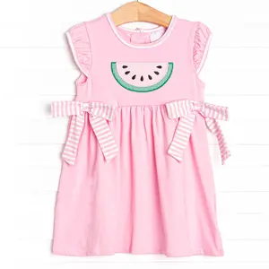 Preorder boutique summer watermelon little girls dress cute baby girls shorts outfits sister matches wholesale clothes styles