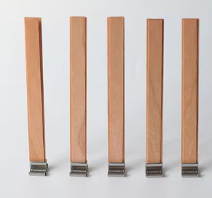 Mèches de bougie en bois de cerisier naturel, écologiques, de haute qualité, pré-adhésives, sûres, non toxiques, pour la fabrication de bougies - Product Image 2