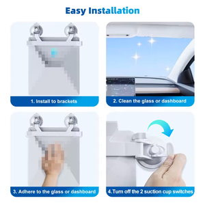 Supporto a ventosa unilaterale per tetto auto Starlink Mini, kit di montaggio a ventosa per cruscotto in ABS per Starlink Mini - Product Image 4