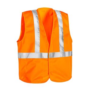 Áo khoác phản quang nhẹ, an toàn, lớp 2, dành cho công nhân xây dựng, áo phản quang màu cam, có thể tùy chỉnh logo - Product Image 3