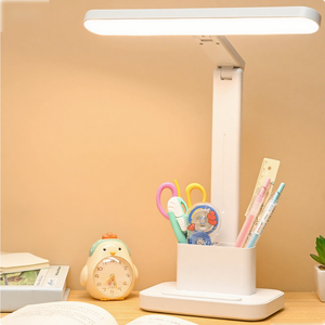 Customizável Modern LED Desk <span class=keywords><strong>Lamp</strong></span> com Estudo Flexível <span class=keywords><strong>Table</strong></span> <span class=keywords><strong>Lamp</strong></span> Três Cores Temperatura USB Carregamento <span class=keywords><strong>Pen</strong></span> <span class=keywords><strong>Holder</strong></span> Direto da Fábrica - Product Image 1