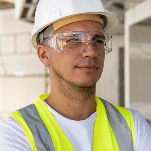 Gafas de Seguridad EN166 con Patillas Transparentes Fijas - Product Image 5