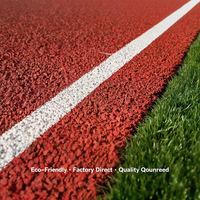 Piste d'athlétisme multicouche de qualité professionnelle 400m, écologique et perméable, pour campus universitaire, épaisseur standard 13mm
