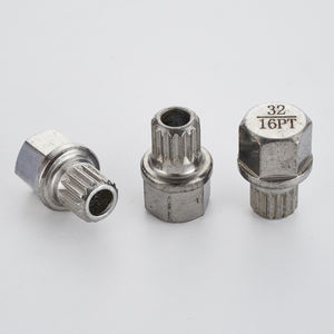 Prix usine le moins cher profil de dent en acier creux antivol clé voitures écrous de roue outil adaptateur de vis antivol pour bwm - Product Image 3