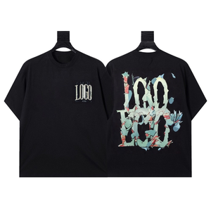 T-shirt di Design alla Moda di Alta Qualità, Stile Vintage Americano, Logo Hip Hop Nero, Top in Cotone AMM per Uomo - Product Image 2