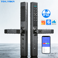 Cerradura Electrónica Inteligente para Puerta Corredera de Aluminio, con Huella Dactilar, IP65 Impermeable, Código Digital, Ttlock, Bluetooth, Tuya, Wifi, Diseño Delgado