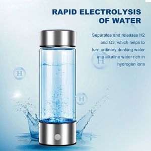 Best Selling <b>Portable</b> USB Hydrogen <b>Water</b> <b>Maker</b> H2 Rich Cup Filter Glass <b>Alkaline</b> Health Drink for Cars and RVs - Product Image 3