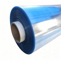 Rouleau de film PVC transparent normal, film plastique transparent flexible pour l'emballage industriel et la protection multi-usages
