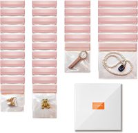 Sacs à bijoux anti-ternissement personnalisés pour le voyage et le rangement, petites pochettes transparentes en EVA pour organiser les bagues, les boucles d'oreilles et les chaînes en or et en argent