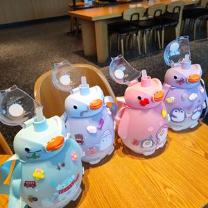Yafchi Penguin Water Bottle 1.5L Bpa Free Straw Cup For Kids Outdoor Use - Product Image 3