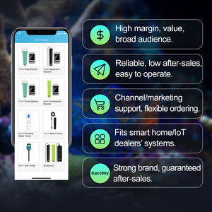 2025 nuevo probador de calidad del agua Digital en línea de alta precisión 7 en 1 medidor para cloro pH temperatura acuario agua pecera prueba - Product Image 3