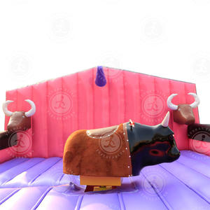 <span class=keywords><strong>Casa</strong></span> de rebote inflable con temática de vaquero y corrida de toros: aventura salvaje del oeste - Product Image 5