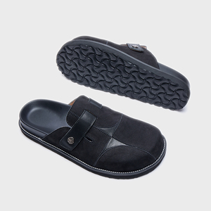 Zapatillas de Casa para Hombre, Transpirables, de Cuero Genuino, Suaves, Tipo Mules, Reciclables, en Oferta - Product Image 4
